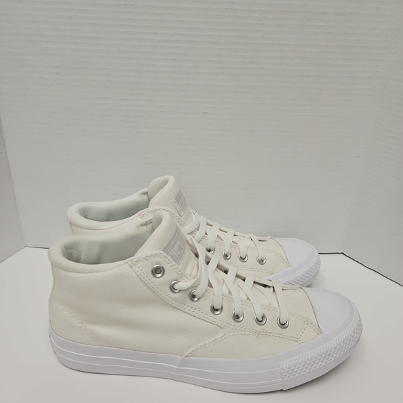 Converse Cream Canvas High-Tops - Picture 3 of 8